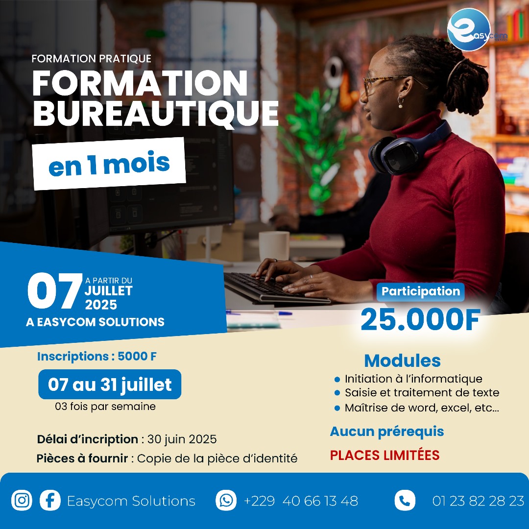 Formation en Bureautique