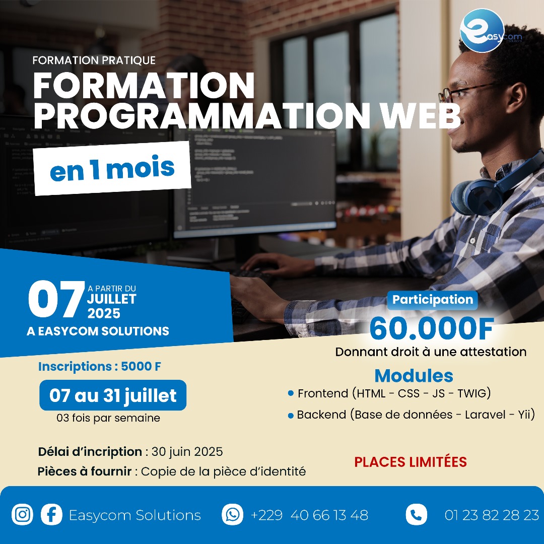 Formation en Programation Web